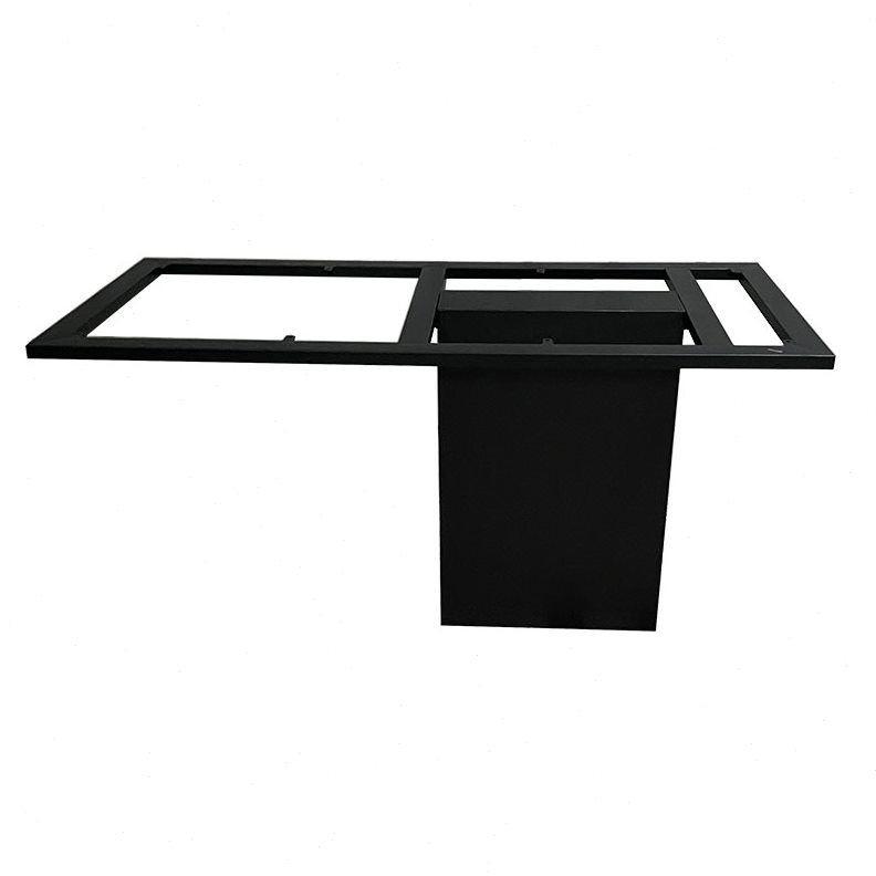 轻奢岛板桌架金属支架台餐桌脚大板桌吧台定制腿腿脚桌子支撑架岩