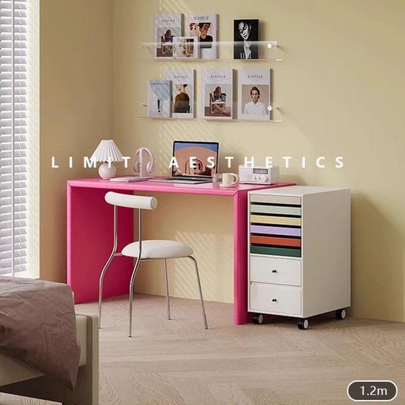 【折扣价】意式极简书桌多巴胺桌子现代简约设计办公桌电脑桌写字