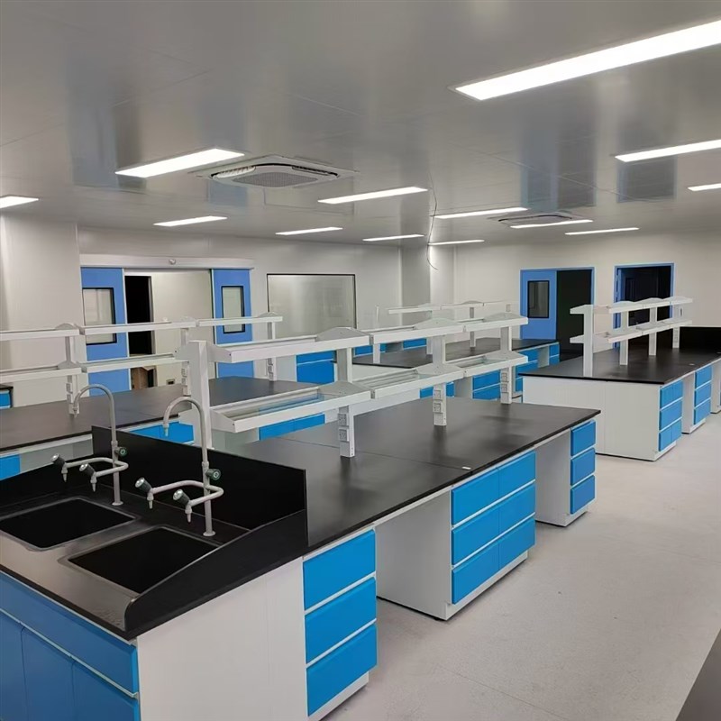 钢木实验台化学中央工作台学校理化板全钢边台试验台实验室操作台