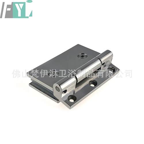 304不锈钢浴室玻璃浴室夹门夹精铸直边淋浴房自由铰链合页固定夹