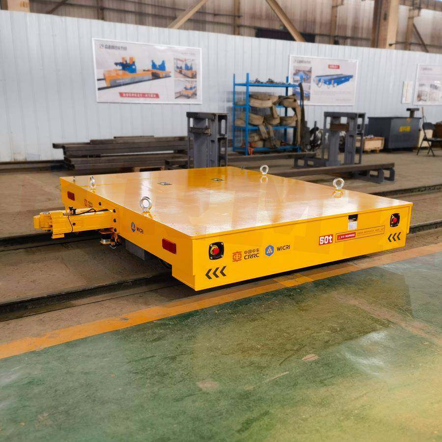 钢卷电动运输牵引车蓄电池地平车5吨车间搬运车可防爆