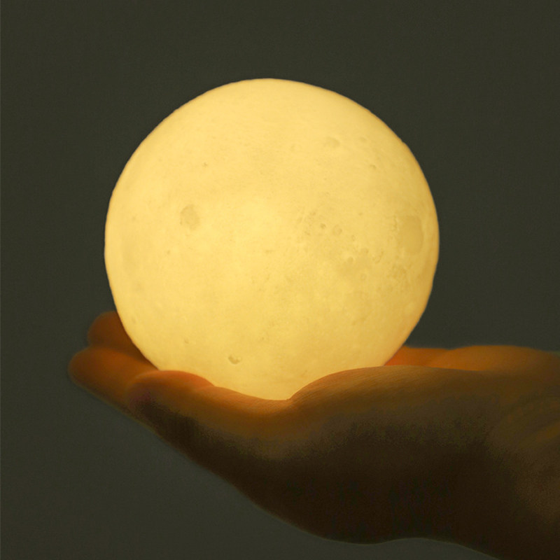 月球小夜灯卧室床头柜月亮星球创意柔光氛围小台灯女生日礼物ins