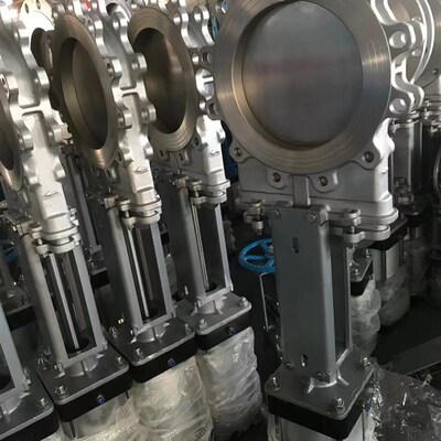 PZ673H-16P/C不锈钢气动法兰刀型闸阀气动铸钢对夹浆液阀插板阀