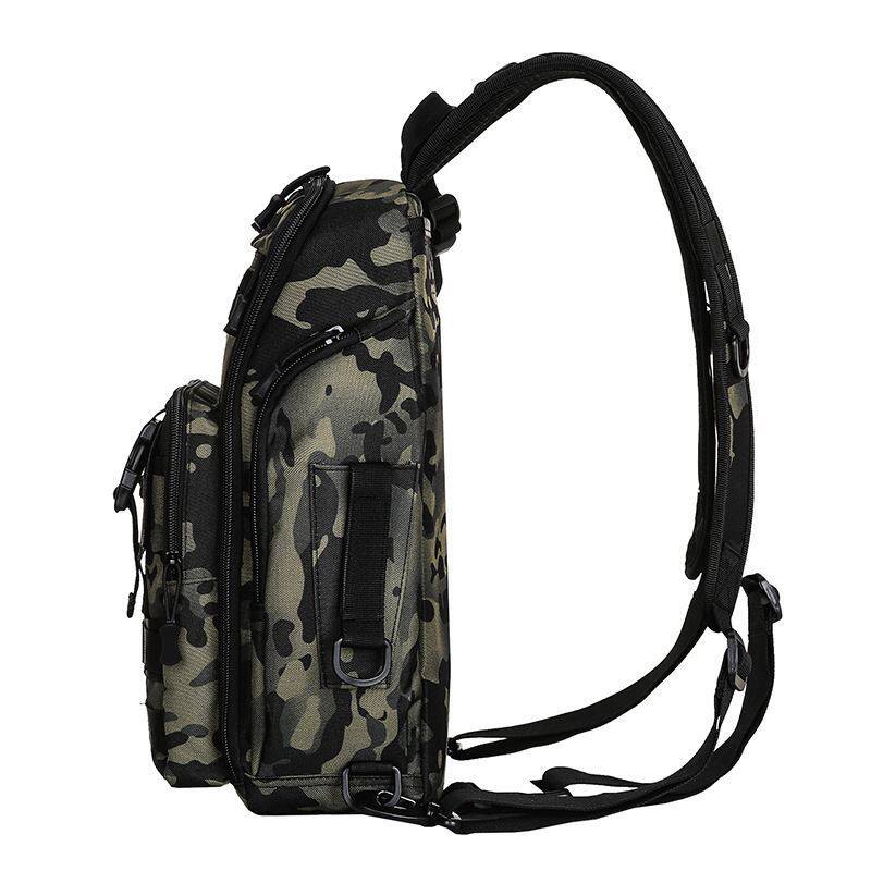 2021新款路亚背包单肩专用钓鱼腰包双肩路亚包斜挎竿包大号多功能