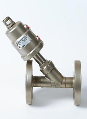 气动不锈钢法兰丝扣角座阀y型常温常压蒸汽内螺纹角座阀J641F-25