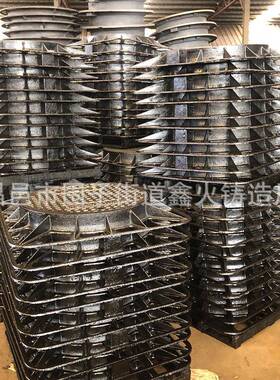 球墨铸铁井盖圆形650*850电力通信污水电力下水道雨水沟盖板