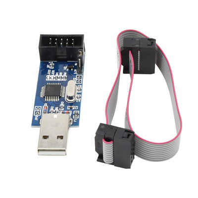 51AVR 编程器 ISP下载线 USB ASP下载器 usbisp烧录器 下载线测试