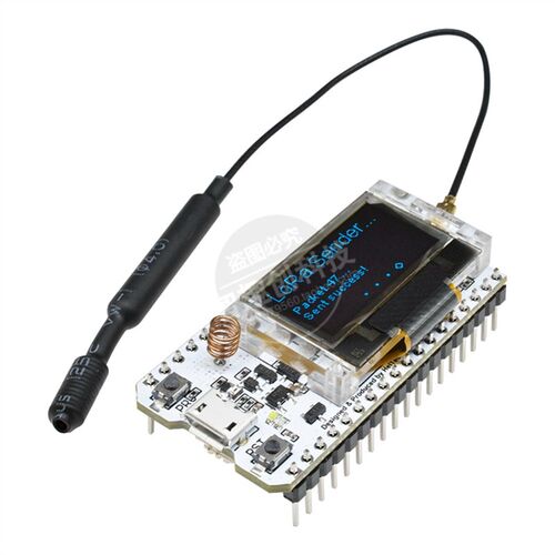 LoRa节点物联网开发板/WIFI/蓝牙/SX1276/ESP32/OLED/868-915频段