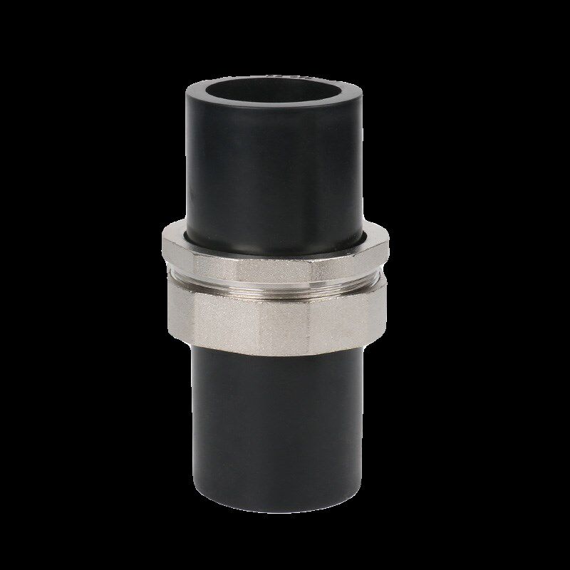 HDPE 75 90 110热熔对接式内丝直接pe对接外丝直接 对接双头活接