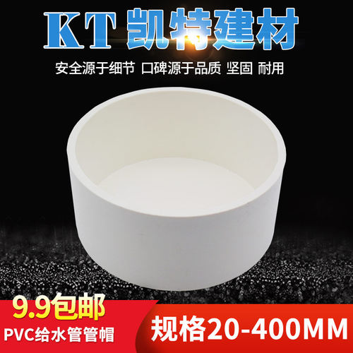 pvc水管堵头 堵帽 管堵20 25 32 40 50 63 75 90 110 160 200盖子