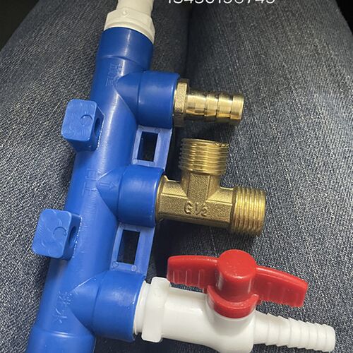 4分PVC内丝分气排1/2螺纹4通5通6通多管路直通水管分配器汇流接头