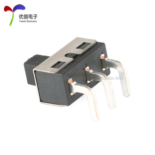 SS12D06 SS12D10 5MM柄高 2档3脚 大电流拨动开关 直/弯脚