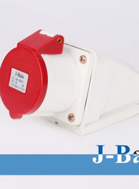 4孔16A航空工业插座 J-BALS明装母插座防水插头插座380V CA5141N