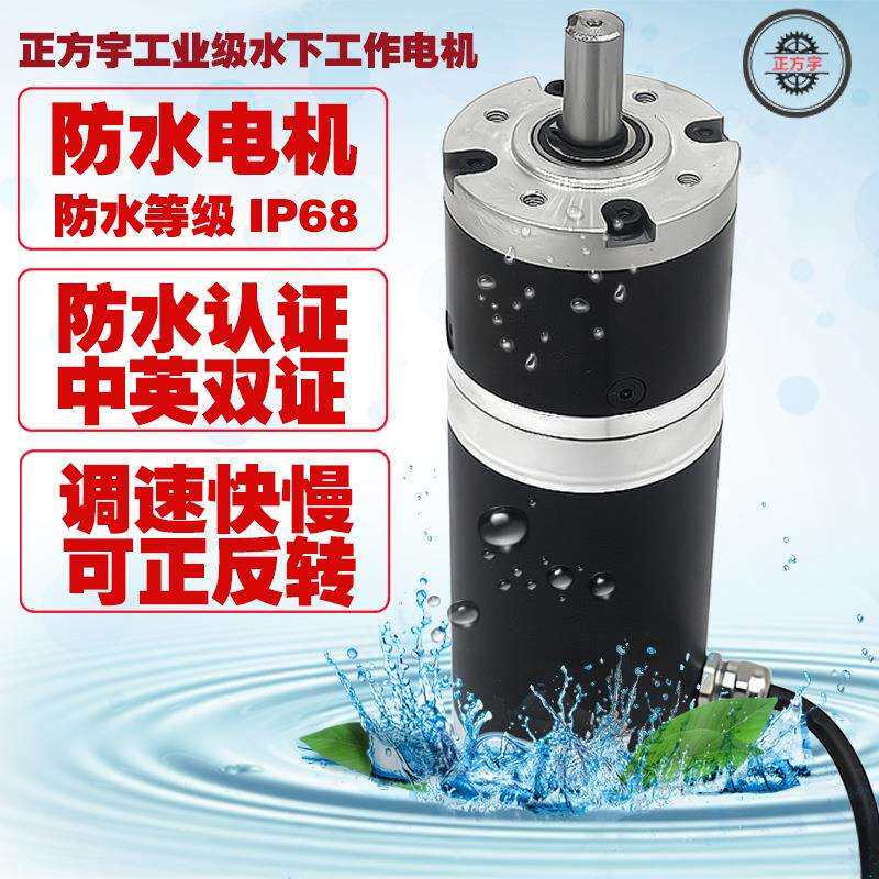 ZFY60-107防尘行星减速直流IP68防水电机大负载扭矩24V水下电机