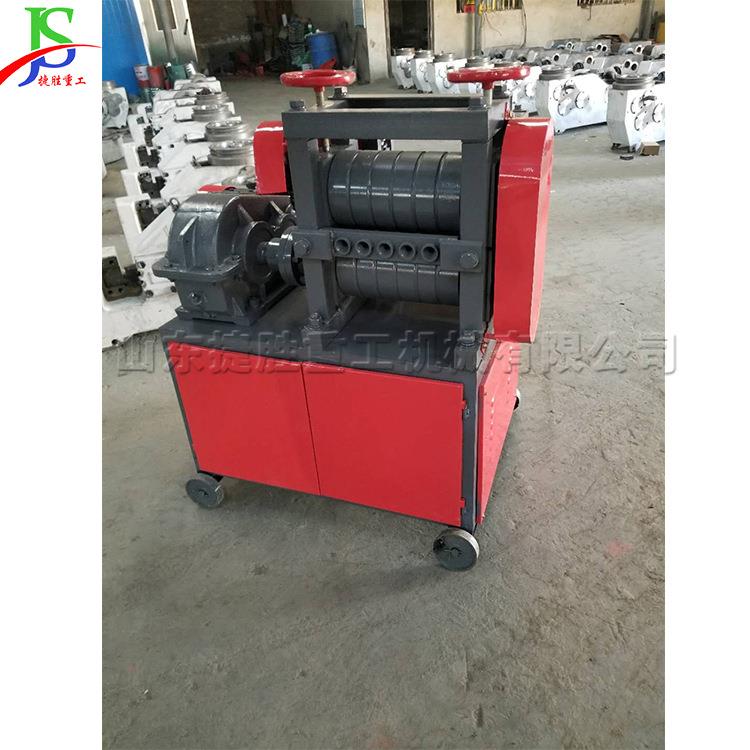 4kw建筑旧钢筋拉直机 12-25废钢自动伸直机 螺纹钢双电机调直机