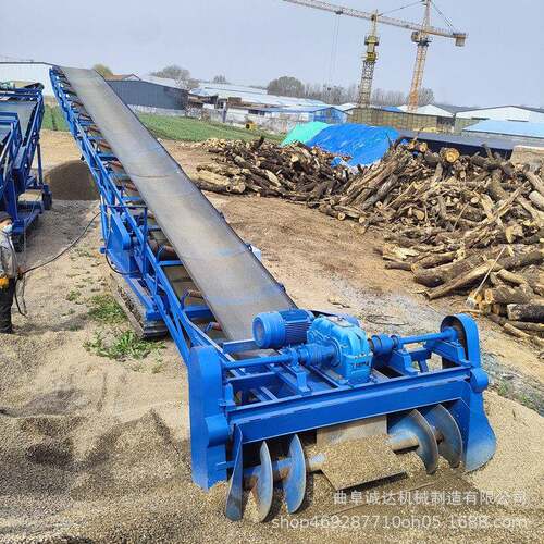 1200mm带宽履带可行走式干砂石料皮带扒料机煤渣煤块堆料机
