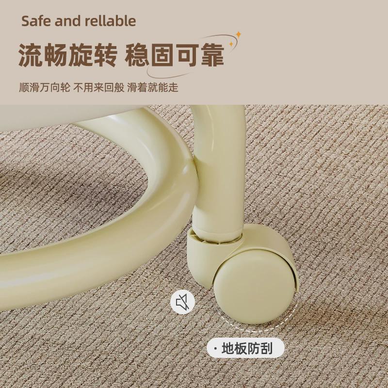 万向轮小凳子用滑轮小圆凳客厅沙发矮凳儿童带轮小凳子换鞋凳