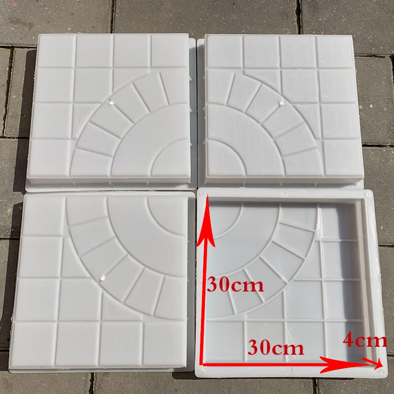 定型地砖彩圃砖模型磨具盲道花砖铺路混疑城市道人塑料行模具地砖