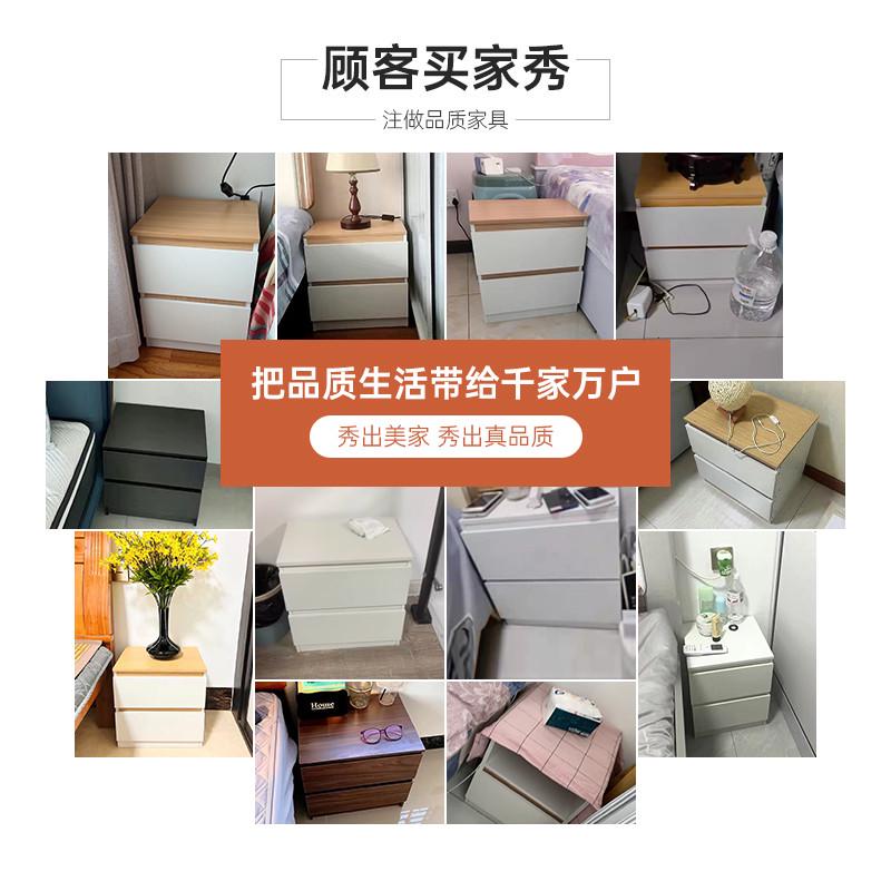 现代收纳新款物简约新款北2025架欧风床头柜家用物置储柜卧室大容