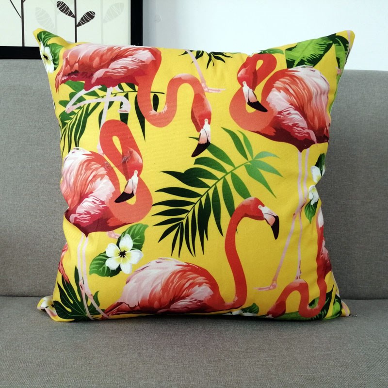 中式水墨花鸟抱枕禅意书房茶y室靠垫中国风创意办公沙发客厅靠背