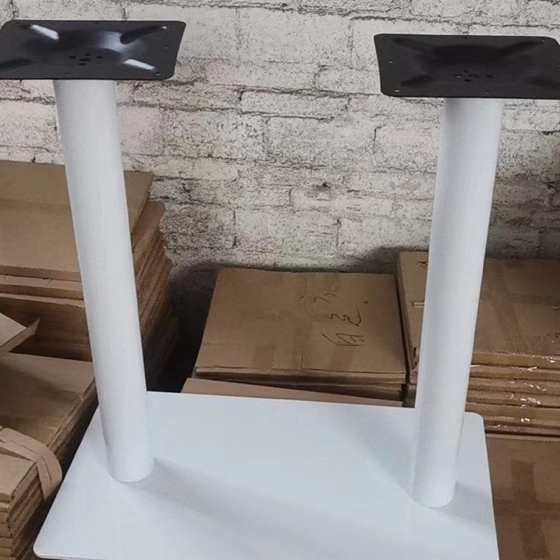 铁艺桌脚桌腿实木大理石岩板餐桌支架不锈钢桌架茶几底Y座吧餐台