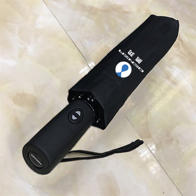 适用腾势D9全h自动折叠雨伞长柄大号伞汽车载商务黑色加大加厚加