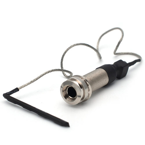 极简拾音器 f民谣吉他尤克里里古典尾钉头 开孔式琴桥压电条拾音