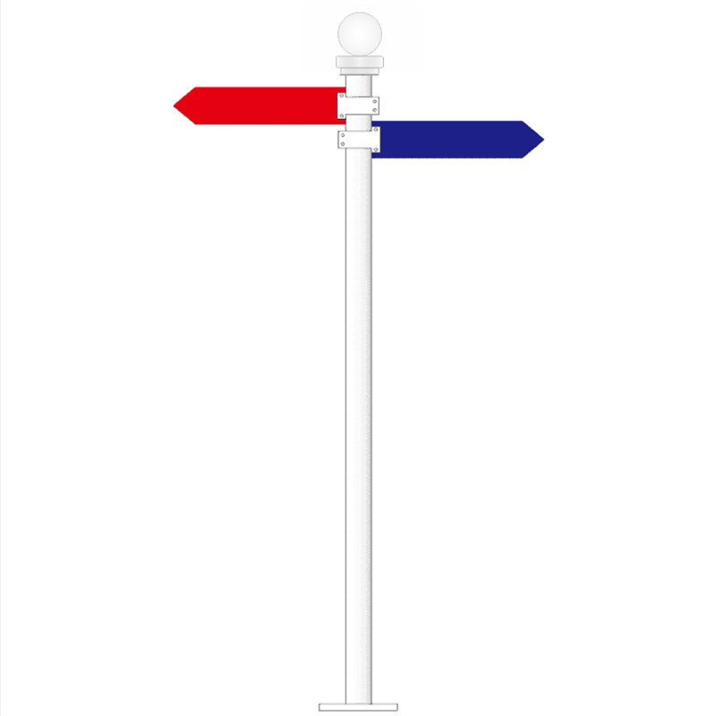 新款网红打卡指路牌导向牌指示牌景区路标牌公园指引牌Y标识引导