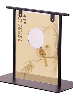 新中式桌面小屏风宋代美学t摆件茶室茶桌装饰品电视柜餐边柜摆台