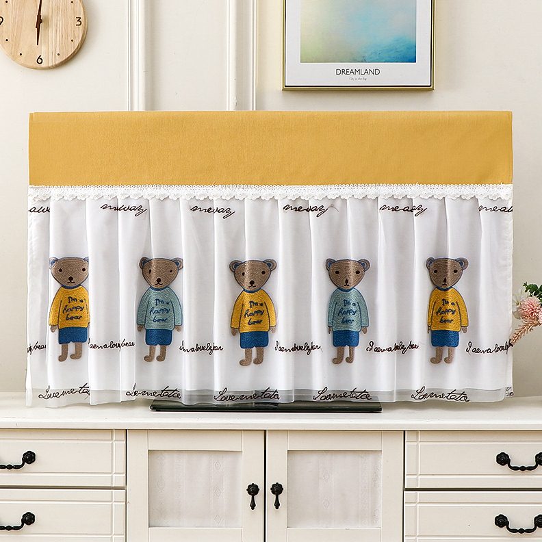 电视电视罩套75寸盖55寸新款防尘罩挂式巾液晶电视机布65寸盖布