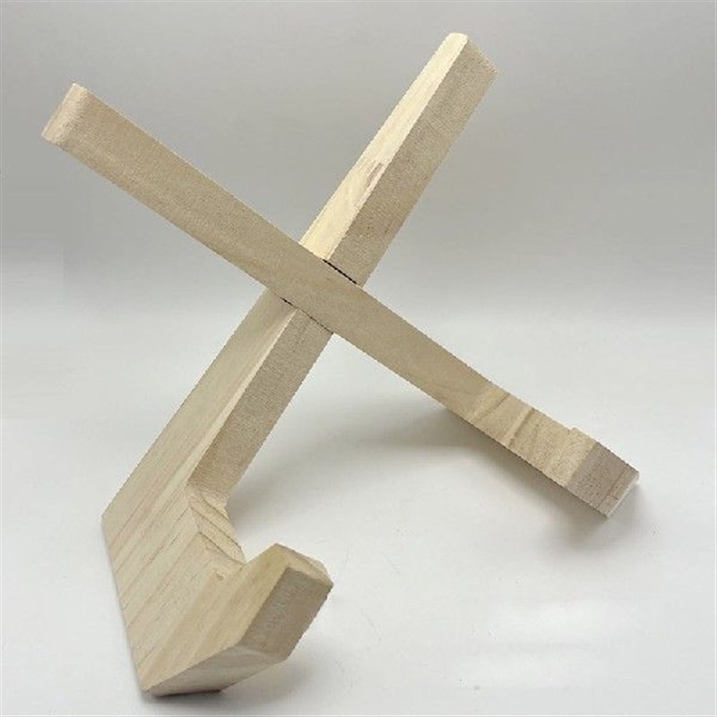 Wooden Recipe Book Display CD Stand Rack Plate Holder Table