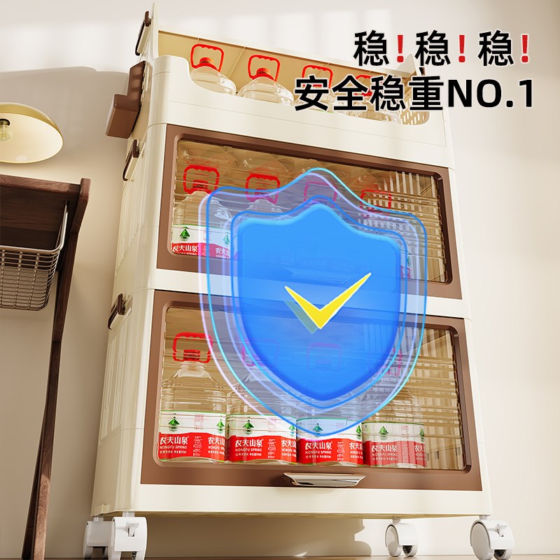 家用书架落地置物架一体靠墙书柜储物柜学生儿童可移动客厅绘本架