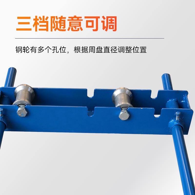 便携式电缆轨道放线架导线小型钢轮卧式地牛光纤光缆电线放线神器