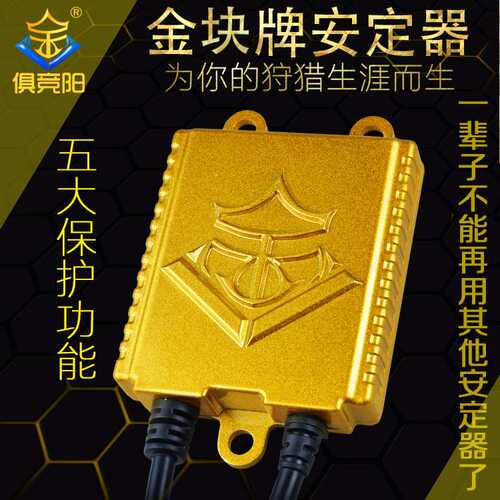俱竞阳12V氙气灯专用35W-100W车顶灯配件HID探照灯快启金块安定器