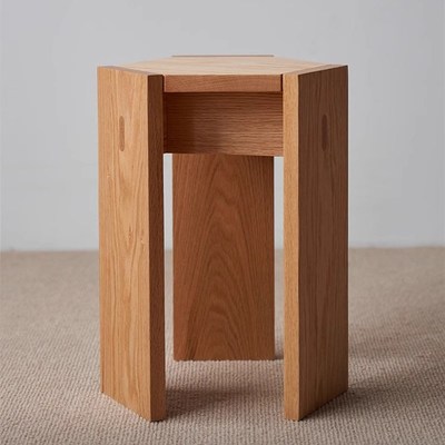 樱桃红橡木可叠放凳子实木堆叠凳茶几凳子秩序R凳叠叠乐凳子餐凳