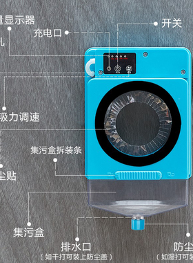空调打过墙眼水钻电锤打孔防水罩油烟机防污接水袋无需固定防水袋