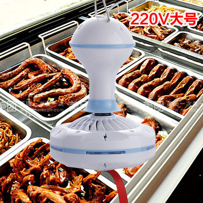 220V家用电大号小吊扇微风扇赶苍蝇驱蚊风扇熟食店免费送丝带