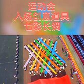 绸演表舞蹈绸道具加厚开幕式 跳创意七彩会入场彩带彩运动舞长道具