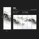 800x2600岩板电视背景墙y瓷砖客厅陶瓷大板连纹大理石新中式 轻奢