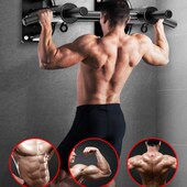 墙体打孔引体向上器健身器材室内杠双家庭墙上单单杆单杠家用固定