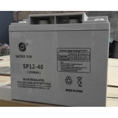 圣阳蓄电池12V40AH 免维护 SP12-40直流屏UPSD电源圣阳蓄电池