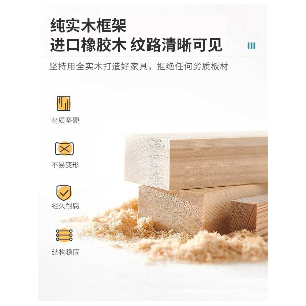 单双小户型全实木沙发客厅日式豆腐块沙发组合简约现代布艺三包邮