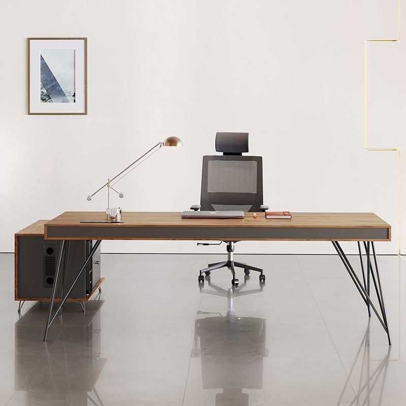 办公桌简约现代老板单人桌椅组合商用总裁经理桌办公室家具大班台