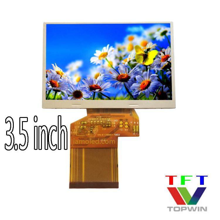 3.5英寸液晶RGB显示屏横屏全视角320x240全彩色工业级别topwin