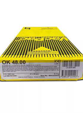 瑞典伊萨OK48.00  55.00焊条OK48.08 E7018-G低碳钢焊条工业