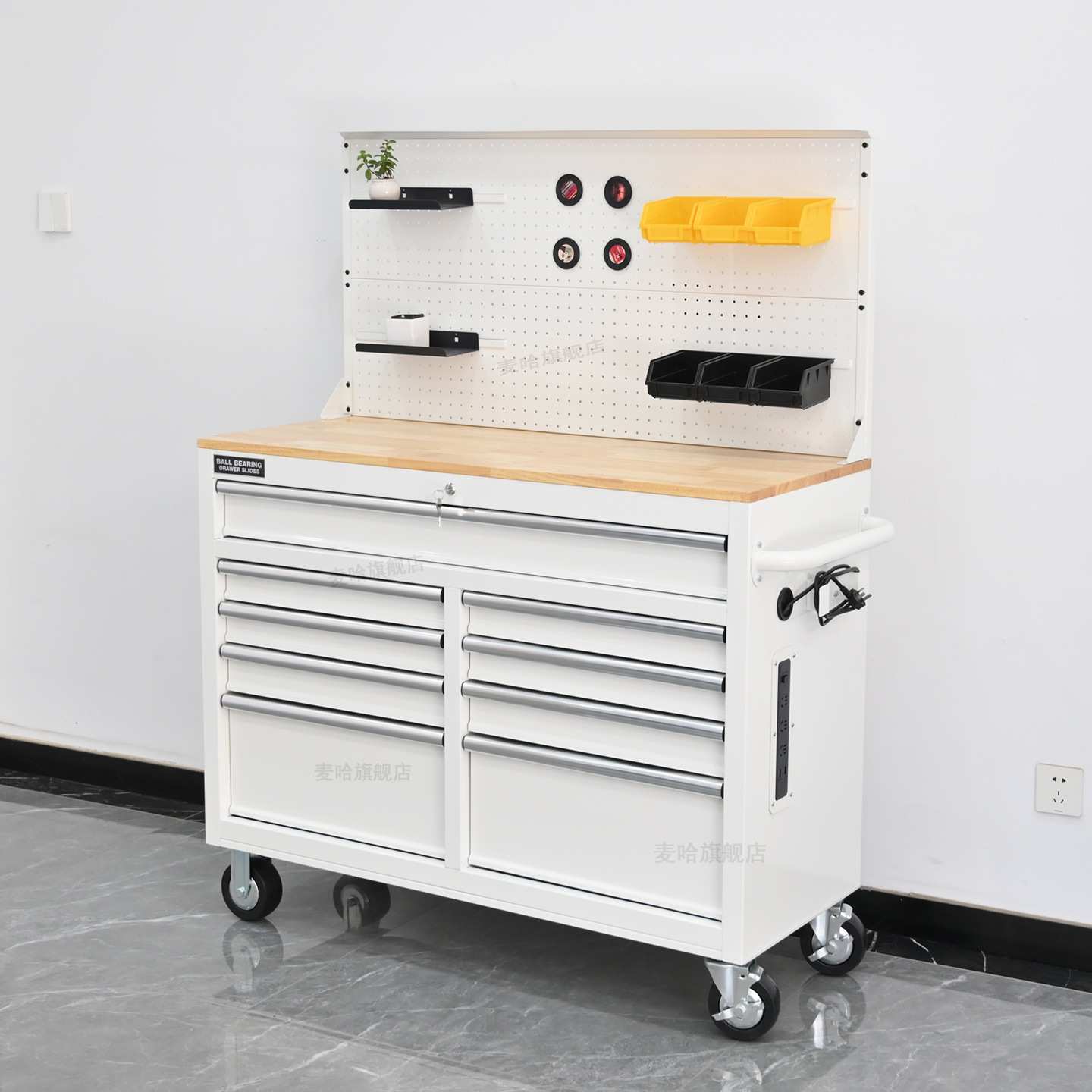 出口欧美重型工具车箱汽修维修多功能手推车理发店移动工作台