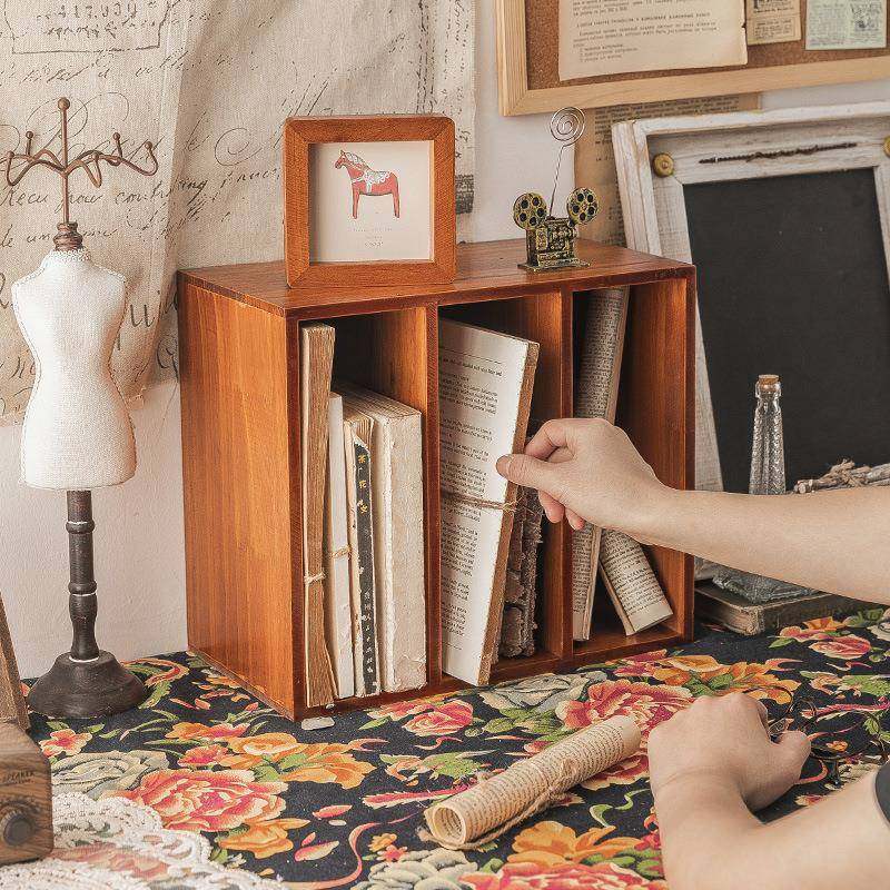 【折扣价】复古木盒做旧书架简易书本置物架实木桌面收纳架学生儿,鲜花速递/花卉仿真/绿植园艺,其它园艺用品,淘宝优惠券,粉丝福利购,淘宝优惠卷