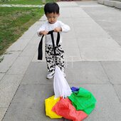 跑步田径拉辅助训练发体能伞训练儿童伞力伞度伞阻力减速力足球速