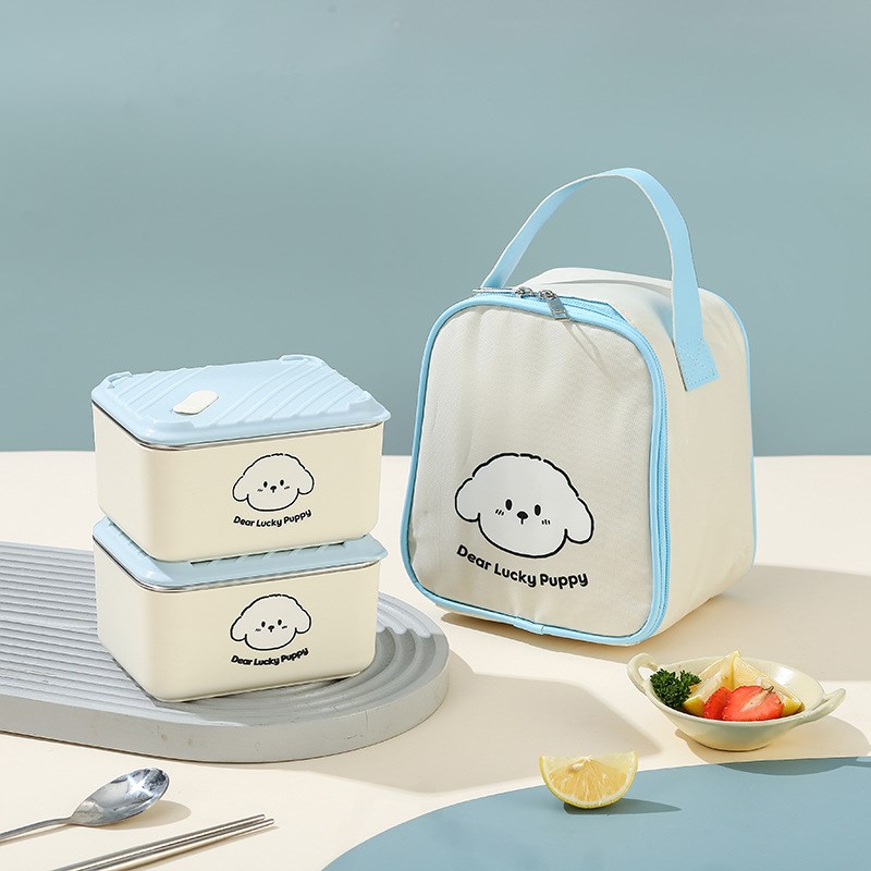 304不锈钢保温饭盒上r班族专用微波炉加热多层便当盒带饭便携餐盒