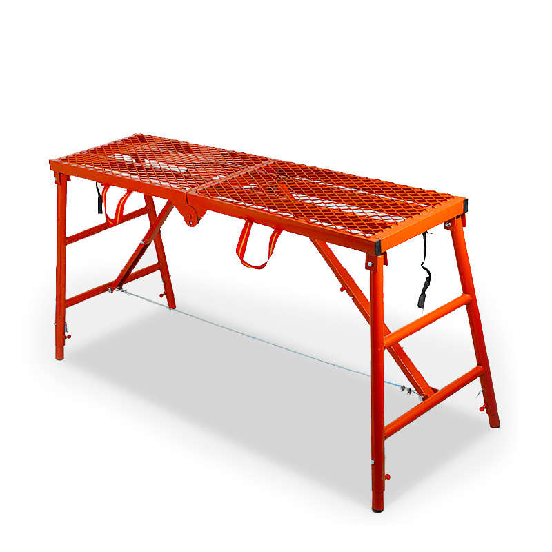 折叠马凳圆管加厚马蹬装修施工脚手架多功能P刮腻子伸缩平台梯子